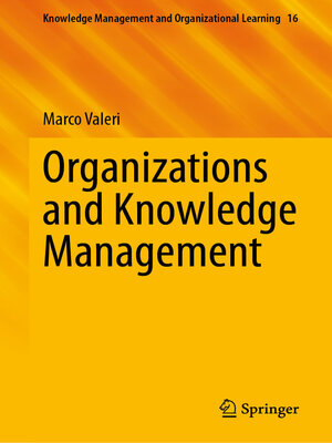 cover image of Organizations and Knowledge Management
